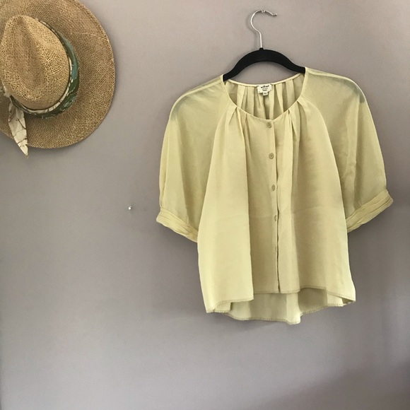 Wilfred Tops - Lemon Drop Silk Blouse 🍋